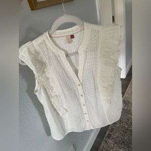 Anthropologie ruffle top